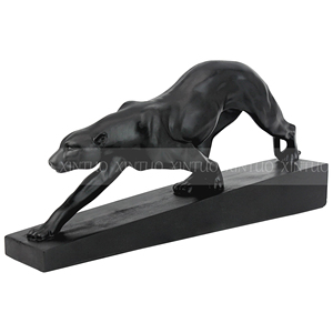 Di alta qualità arte decorazione pantera nera sulla Prowl statua per la vendita a grandezza naturale statua animale statua in ottone - Product Image 3