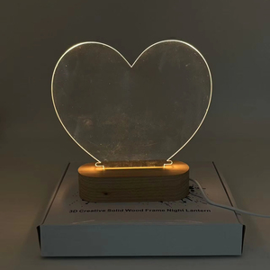工厂库存清仓夜灯可写留言板礼品低价出售生日礼物亚克力夜灯 - Product Image 2
