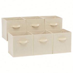 High Quality Foldable Non Woven Storage Cube Bin Home Decorative Storage <b>Box</b> for Home Organizer <b>File</b> Storage - Product Image 1