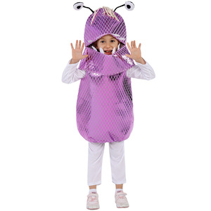 ชุดมอนสเตอร์สำหรับเด็ก ชุดเล่นบทบาทอาบู สีม่วง ชุดแสดงวันฮาโลวีน - Product Image 1