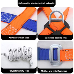 <span class=keywords><strong>Harness</strong></span> keselamatan perlindungan jatuh multi-guna untuk pekerjaan ketinggian tinggi, perangkat keras nilon tugas berat - Product Image 5