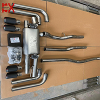 Système d'échappement haute performance en acier inoxydable de 1,5 mm d'épaisseur, soupapes à 2 entrées, finition sportive polie miroir pour X1 M35i X2