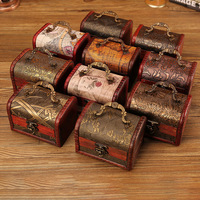 Boîte de rangement portable en bois artisanal, style antique, avec pierre verte, pour bonbons de mariage, aliments et pièces Yuan Datou