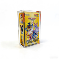 Boîte de présentation en acrylique multicolores Zhiling pour cartes Pokémon, résistance UV 99 %, boîte d'entraînement Elite, faite à la main