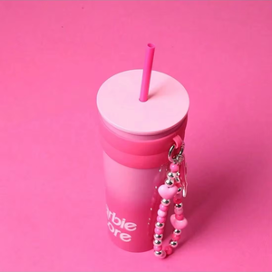 Bouteille d'Eau pour la Série <span class=keywords><strong>Barbie</strong></span>, Breloque, 800 mL, Tasse en Acier Inoxydable avec Paille, Motif Mignon, Douceur et Expérience de Boisson Rafraîchissante - Product Image 3