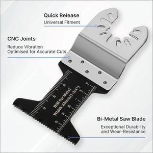 18 lames de scie oscillantes multi-outils HCS, disques de coupe, lames multifonctions, lames pour le travail du bois, rénovateur, outils électriques - Product Image 4