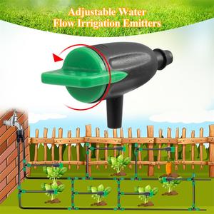 <span class=keywords><strong>Goutteur</strong></span> d'irrigation réglable 0~40L, régulateur d'arrosage, émetteur 1/4'', système d'irrigation goutte à goutte micro, arroseurs verts - Product Image 3