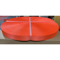 Kaldırma Askı Kayışı Polyester Düz Dokuma Kemer Kargo Bağlama Cırcırlı Bağlama Kayışı İnşaat Taşımacılığı için