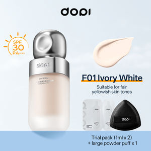 รองพื้นออร์แกนิคชนิดน้ำ SPF30 PA+++-Mopp ติดทนนาน 24 ชั่วโมง กันน้ำ ปกป้องผิวจากแสงแดด ปกปิดอย่างเป็นธรรมชาติ ช่วยให้ผิวขาวกระจ่างใส บำรุงผิว บริการ OEM - Product Image 5