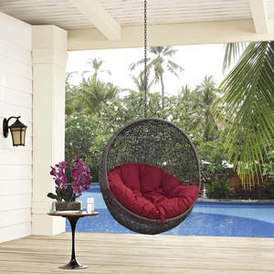 Silla Colgante Tipo Huevo de Mimbre y Ratán para Jardín, Moderna, Personalizada, Duradera y Cómoda, de Alta Calidad, al por Mayor - Product Image 2