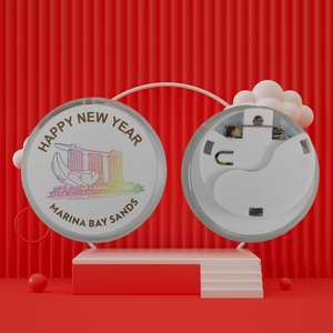 Broches LED brillantes Personalizables: forma de corazón/Estrella/círculo con logotipo y opciones de color claro para eventos promocionales - Product Image 5