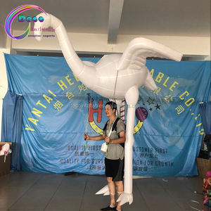 LED marche blanc <span class=keywords><strong>flamant</strong></span> <span class=keywords><strong>Gonflable</strong></span> costume pour décoration de défilé - Product Image 2