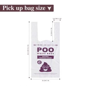 Bolsas para excremento de perro biodegradables, moradas, a prueba de fugas, perfumadas e impermeables con LOGO GRATUITO, EPI/D2W+HDPE - Product Image 4