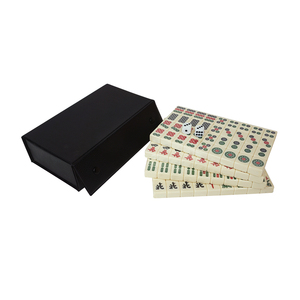 Set Professionale Personalizzato di Tessere Mahjong Cinesi da 30mm, 144 Pezzi, Basso MOQ, in Melamina Avorio con Scatola in PVC per Casinò e <span class=keywords><strong>Gioco</strong></span> <span class=keywords><strong>d</strong></span>'<span class=keywords><strong>Azzardo</strong></span> - Product Image 2