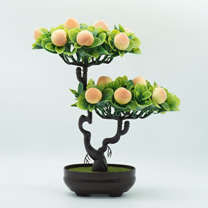 <span class=keywords><strong>Arbre</strong></span> fruitier artificiel en pot, bonsaï, faux mini-fruits en plastique, plantes, orange, champignon, citron, pêche, <span class=keywords><strong>fraise</strong></span>, décoration de mariage à domicile - Product Image 3