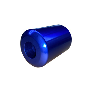 Cylindre en alliage d'aluminium YX anodisé bleu, pièce personnalisée pour usage industriel - Product Image 1