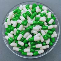 Capsule de gélatine dure vide verte et blanche de taille 0 Capsules végétales HPMC certifiées halal pour les produits médicaux et de santé