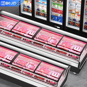Vitrine <span class=keywords><strong>Réfrigérée</strong></span> Commerciale pour Viande Fraîche (Bœuf, Mouton, Porc) – <span class=keywords><strong>Armoire</strong></span> de Conservation <span class=keywords><strong>Réfrigérée</strong></span> Premium <span class=keywords><strong>4</strong></span> <span class=keywords><strong>Portes</strong></span> <span class=keywords><strong>4</strong></span> Étagères - Product Image 1