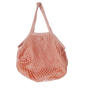 Bolsa de malla de algodón al por mayor con asa larga, reutilizable, ecológica, de lona, para compras, con logotipo personalizado - Product Image 3
