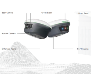 Récepteur GNSS RTK de haute précision centimétrique Singular XYZ avec affichage visuel, instrument de topographie portable - Product Image 4
