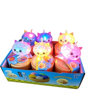 Simulated Bun <b>Squishies</b> 8.5 Cm TPR Material Flashing Unicorn Animal Shape Fidget Toys for Stress Relief 14 Years and Older - Product Image 1