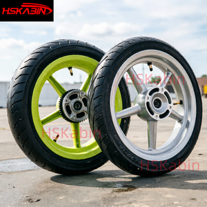 Nuevo Juego de Ruedas de Carretera para Motocicleta de 14 Pulgadas, Neumáticos Sin Cámara HSKabin Tuttio Yozma Razor Valtinsu 90/90-14 110/70-14 120/70-14 190mm - Product Image 4