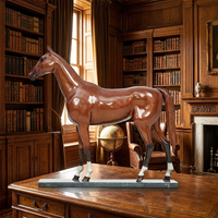 Sculpture équine en bronze sur mesure - Proportions délicates, entièrement adaptée à vos spécifications, sculpture en bronze