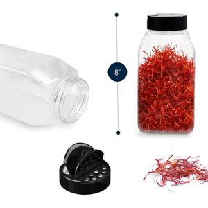 Nordic Eco-Friendly Plastic 250ml 8 Oz <b>Spice</b> <b>Jar</b> with Lid for Pantry Storage - Product Image 2