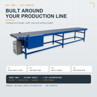 Cadre en acier au carbone avec finition peinture laquée, convoyeur à bande avec bande PVK pour la logistique d'entrepôt, configuration multi-niveaux