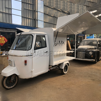 Chariot de cuisine électrique en acier inoxydable, pour Restaurant, Bar à bière, support de chien, Mini camion de nourriture, chariot pour café, alimentation, Mobile