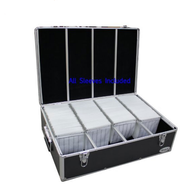 Black Aluminum CD DVD case Storage Hard protection Box for CDs