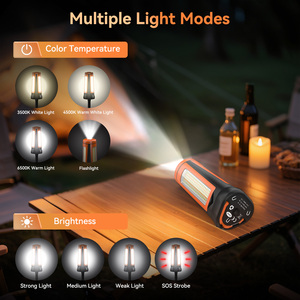 Lampu Camping LED Isi Ulang Tipe C dengan Tripod Stand, Tinggi Maksimum 7 kaki, Portabel Tanpa Kabel, Tahan Air IP65, Dapat Diredupkan, Garansi 2 Tahun - Product Image 4