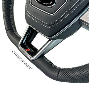 Vente directe d'usine carbone noir de haute qualité pour <span class=keywords><strong>Audi</strong></span> <span class=keywords><strong>Q</strong></span> C8 A1 A3 A4 A5 A6 A7 A8 B6 B7 B8 B9 C6 C7 TT R8 Volant de voiture - Product Image 4