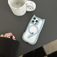 Coque de téléphone magnétique pour iPhone 17 pour SAMSUNG pour HUAWEI Anti-jaunissement TPU + PC antichoc Cov