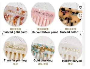 Pettine in Acetato Kinling ODM, Vendita Calda, Forma e Logo Personalizzati, Spessore 4mm, Denti Larghi, con Certificazione CE RoHS per Uso Quotidiano - Product Image 6
