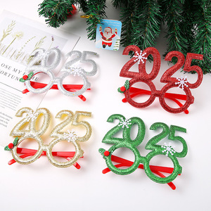 Diadema Navideña Luminosa 2025 para Niña, Verde, Roja, Dorada, Decoración de Año Nuevo, Diadema con Brillantina Navideña, Disfraz - Product Image 2