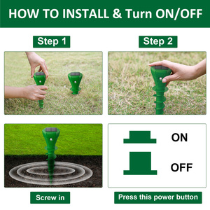 Năng lượng mặt trời Powered siêu âm Pest Repeller cho ngoài trời mục tiêu rắn nốt ruồi và gophers pin hỗ trợ - Product Image 6