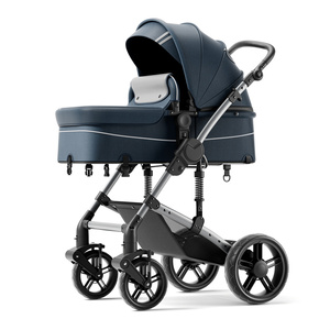 Poussette Bébé Luxe 2 en 1 avec Grandes Roues et <span class=keywords><strong>Suspension</strong></span> Personnalisée - Product Image 5