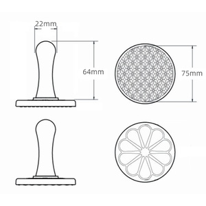 Molde de galleta Manual geométrico, moldes de sello estéreo de plástico, herramientas de repostería para hornear glaseado de suero de leche ondulado Nostalgia Vintage - Product Image 5