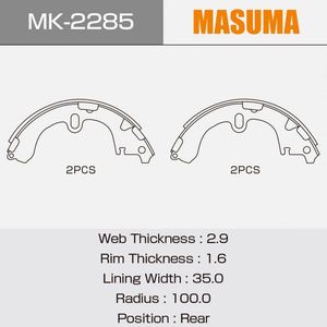 Pastillas de Freno para Motocicleta de Tres Ruedas, Repuestos para Motocicleta MASUMA JP MK-2285, Buena Oferta - Product Image 4