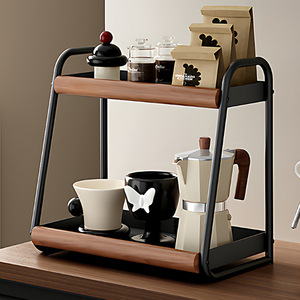 <span class=keywords><strong>Étagère</strong></span> de comptoir peu encombrante à <span class=keywords><strong>2</strong></span> <span class=keywords><strong>niveaux</strong></span> pour cuisine, bar à café, garde-manger, table à manger, support d'organisation - Product Image 3