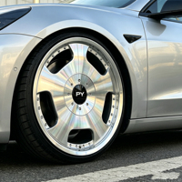 Rines de Aleación de Aluminio de 2 Piezas con Diseño de Diamante, Marca PY Forged, Estilo de Auto de Lujo, Superventas