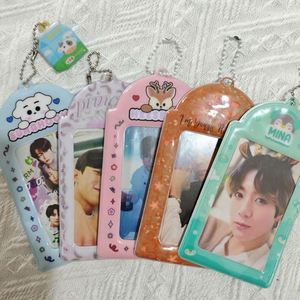 Customizable Design Pvc Kpop PhotoCard <b>Protectors</b> Pc Photocard Holder Keychains PC Holders Portable Student <b>Card</b> Holders - Product Image 6