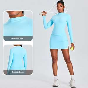 Conjunto de Falda de Tenis MAYYOUNG para Otoño, Ropa de Yoga y Golf para Mujer, 2 Piezas, Ropa Deportiva para Pickleball, Estampado por Transferencia de Calor de 220g - Product Image 6