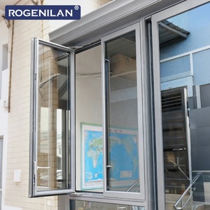 Ventanas de Aluminio Ultra Estrechas Personalizadas Rogenilan, Ventanas Abatibles con Doble Acristalamiento y Rotura Térmica para Casas Modernas - Product Image 4