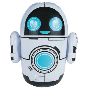 Robot in vinile morbido gonfiabile personalizzato in fabbrica sacco da boxe in plastica portatile bop bag giocattolo tumbler free standing