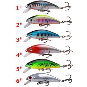 Señuelo de Pesca 3D Miniatura de Alta Calidad, 55mm, 6.7g, ABS Duro, Hundimiento Lento, Vibrante, para Agua Salada, Salmón - Product Image 2