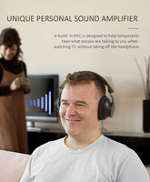 Headphone Tv nirkabel 2.4G dan BT, headphone nirkabel dengan casing pengisi daya, earphone Over-ear dengan mikrofon