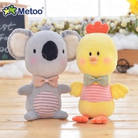 Metoo – peluche de vache rose, faites votre propre jouet en peluche, lapin, vache, peluche douce, pantoufles, jouets en peluche personnalisés