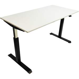 Base de table pneumatique réglable en hauteur Alera, 26-1/4 po à 39-3/8 po, noire, pour bureaux d'ordinateur - Product Image 2